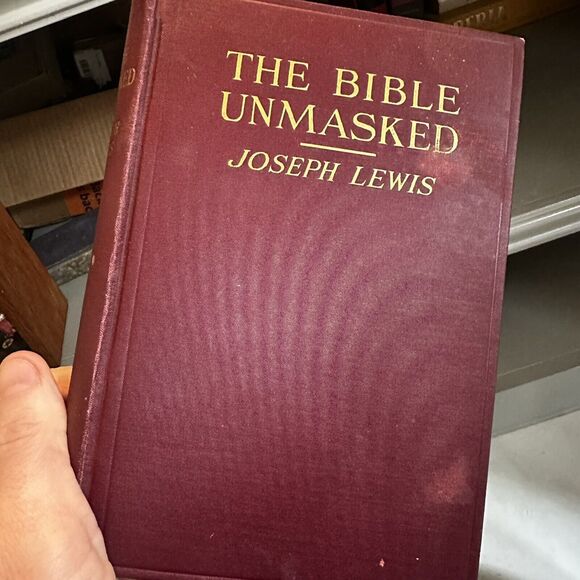 1926 The Bible Unmasked by Joseph Lewis FIRST GENERAL EDITION  Vintage Antique - Picture 4 of 9